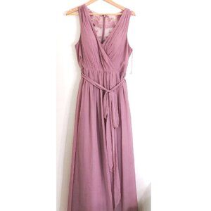 Azazie Mauve Sleeveless Wedding Dress